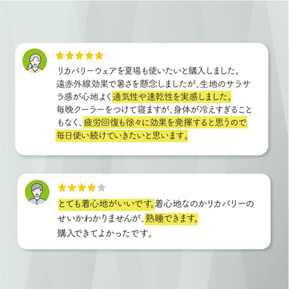 【ドライ】リカバリーウェア「ねむる惑星」半袖シャツ単品/ハーフパンツ単品（ユニセックス）