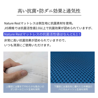 【地球と人に、やさしい。】NATURE REST 環境配慮型のecoマットレス