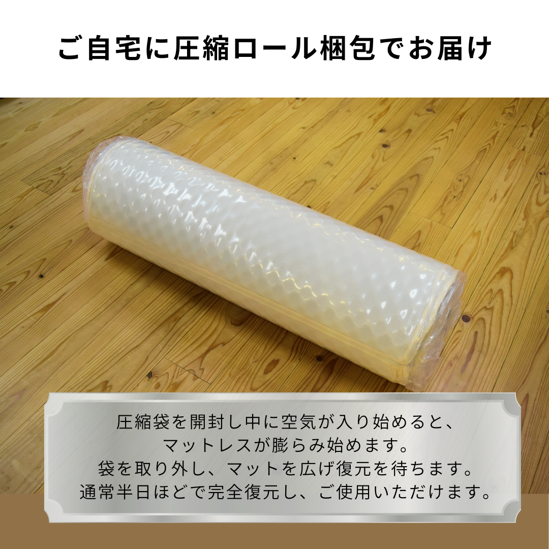 【ハードタイプ】3層ウレタンマットレス 3つ折り 厚み12cm リバーシブル