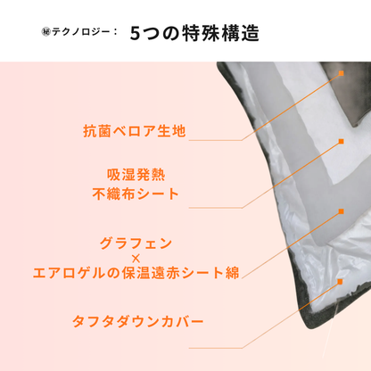 【次世代素材で軽くてあったか】ベロア羽毛掛けふとん