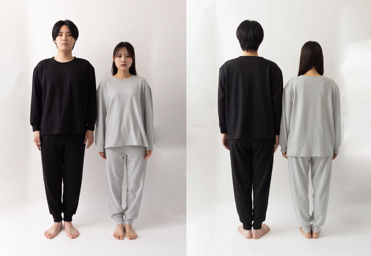 女性着用サイズ：Sサイズ、男性着用サイズ：Mサイズ